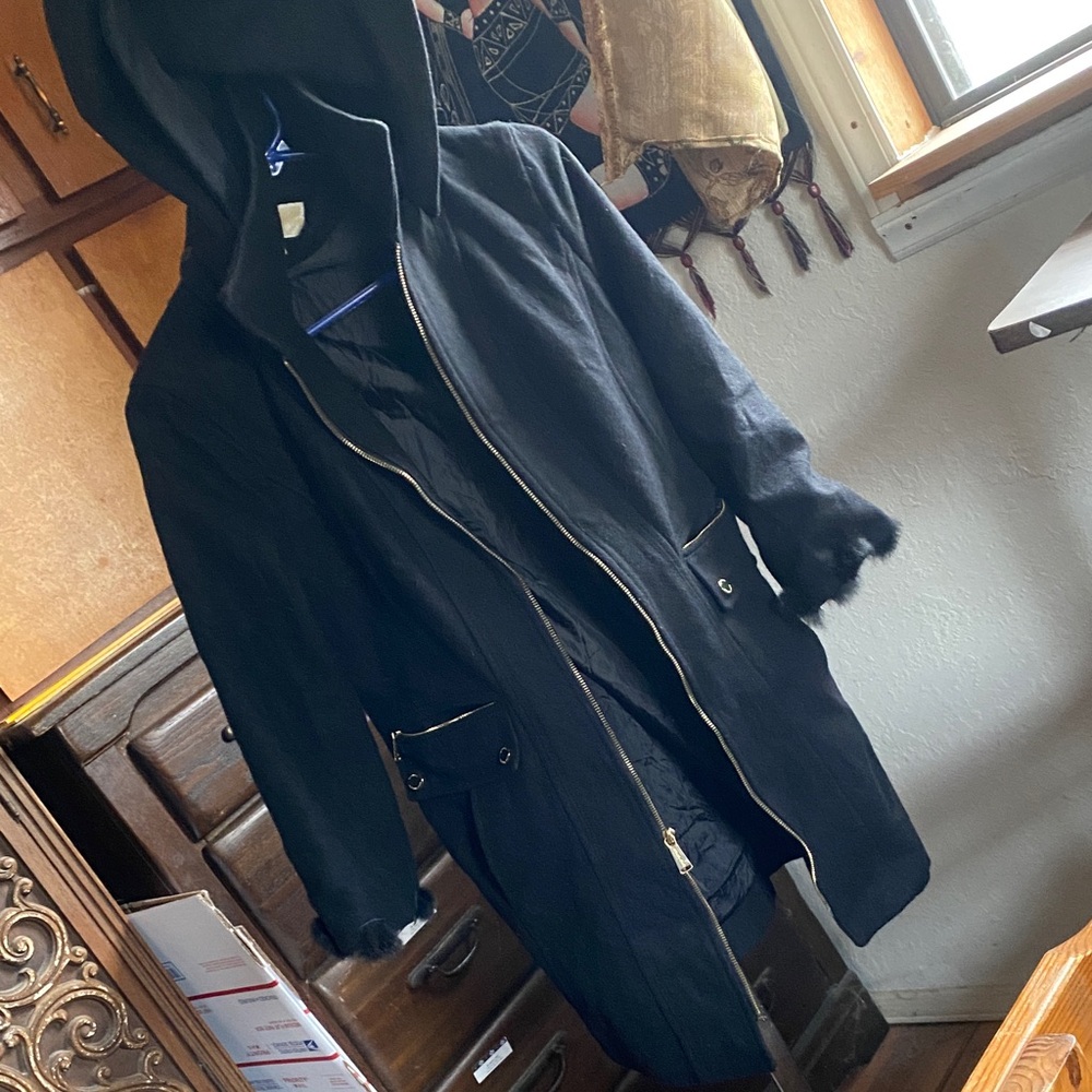 Michael Kors wool Black long Coat